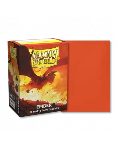 Dragon Shield: Ember- 100 Matte Dual Sleeves