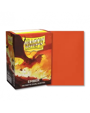 Dragon Shield: Ember- 100 Matte Dual Sleeves
