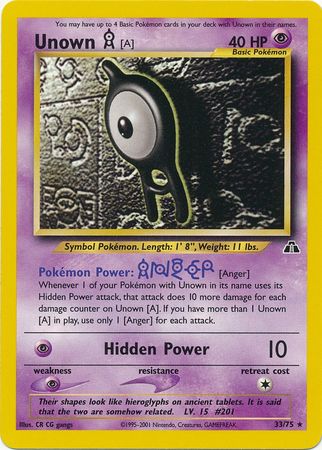 pokemon unown card Unown Cards | Dex