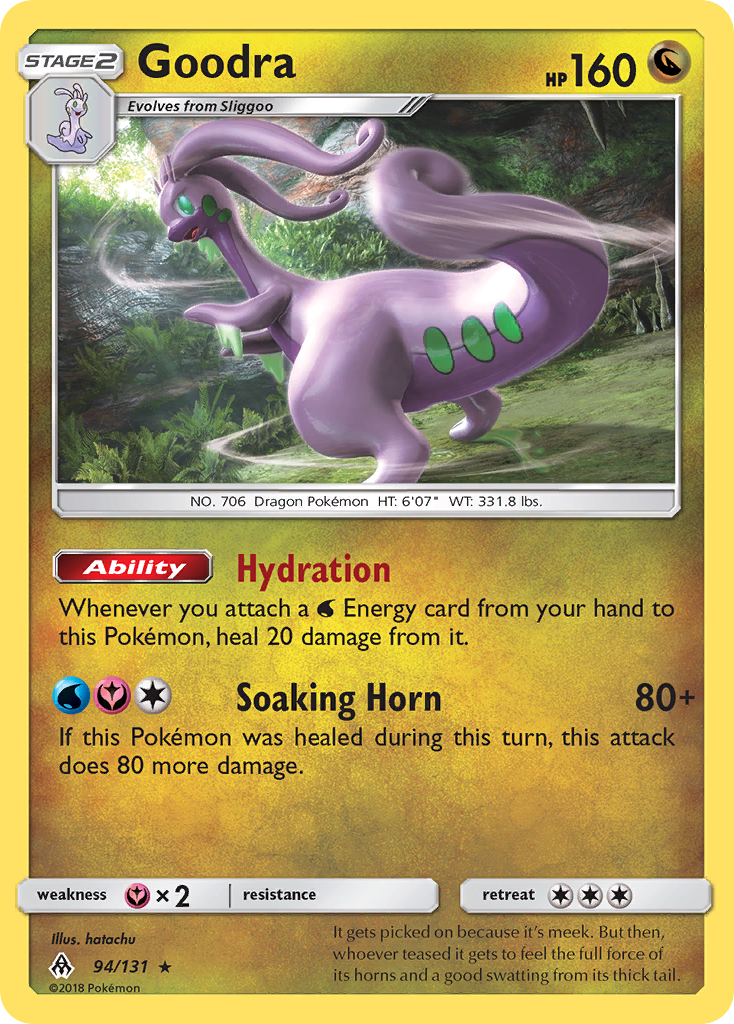 pokemon card goodra Goodra (94/131) [Sun & Moon: Forbidden Light]