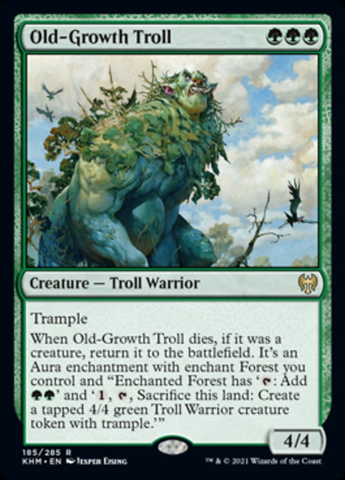 Old-Growth Troll 2x FOIL KHM MTG Kaldheim Rare MINT green Old-Growth Troll 2x FOIL KHM MTG Kaldheim Rare MINT green