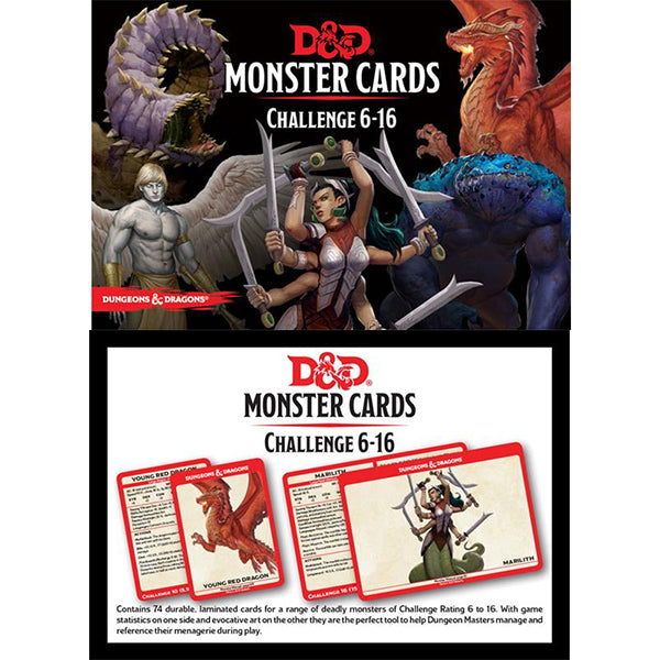 Monster Cards- Challenge 6-16 Deck