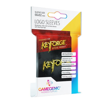 Keyforge Logo Sleeves Black (40)