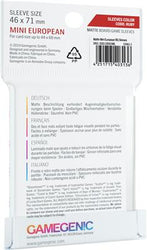 Matte Sleeves: Mini European (46 X 71 MM)