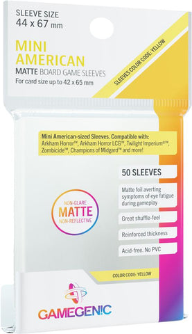 Mini American Matte Board Game Sleeves
