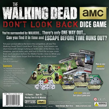 The Walking Dead Don't Look Back Dice Game