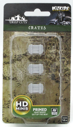 WizKids Deep Cuts Unpainted Miniatures: Crates
