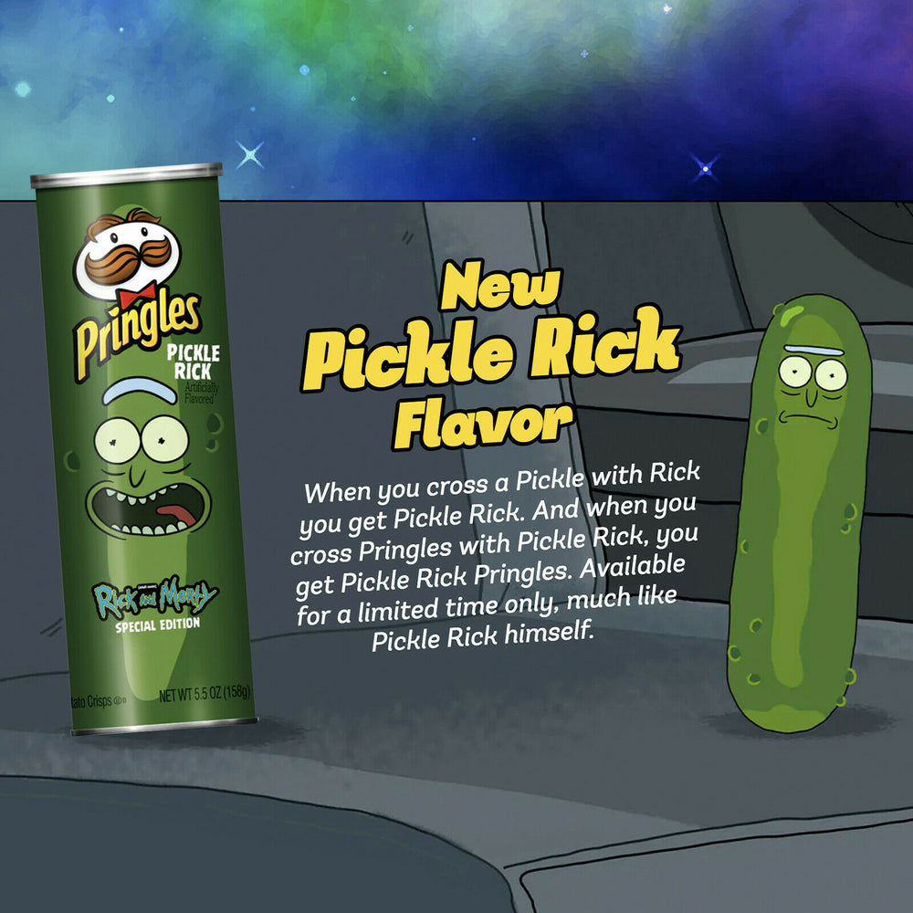 SPECIAL EDITION Rick and Morty PICKLE RICK PRINGLES